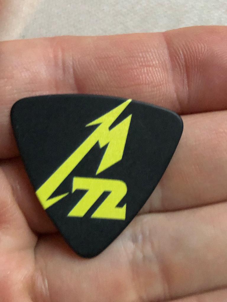 Metallica black 72 seasons bass plectrum, Ophalen of Verzenden, Zo goed als nieuw
