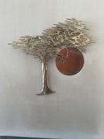 Bonsai boom wanddecoratie., Handtassen en Accessoires, Broches, Ophalen, Gebruikt, Goud, Koper