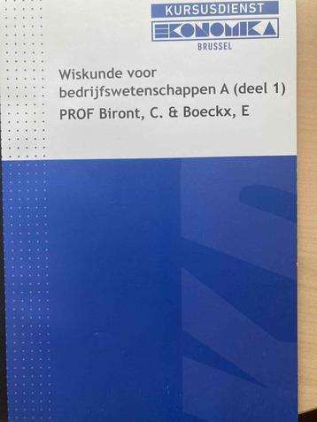 Wiskunde voor bedrijfswetenschappen 1: deel 3 beschikbaar voor biedingen