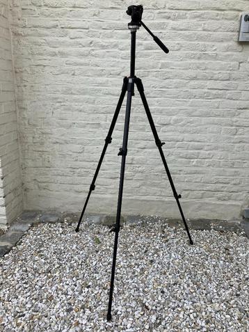 Trépied Manfrotto 190XDB + tête 700RC2, Enlèvement ou Envoi, Avec rotule, 175 cm ou plus, Utilisé