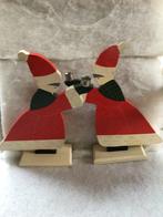 2 vintage Kerstkandelaars IKEA . Kerstelfen. Hout. 33 cm, Diversen, Kerst, Ophalen of Verzenden