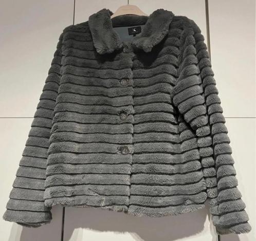 Teddy jasje K-Design ~ nieuw ~ large, Kleding | Dames, Jassen | Winter, Nieuw, Maat 42/44 (L), Grijs, Ophalen