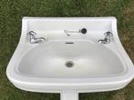 Keramiek vintage lavabo wit, Ophalen, Gebruikt, Steen, Wastafel