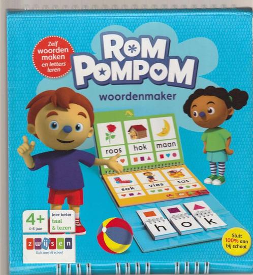 Rompompom == Woordenmaker 4-6 jaar, Boeken, Kinderboeken | Jeugd | onder 10 jaar, Zo goed als nieuw, Ophalen of Verzenden