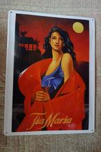 PRACHTIG METALEN RECLAMEBORD *** TIA MARIA **** PERFECT, Ophalen of Verzenden, Zo goed als nieuw, Reclamebord
