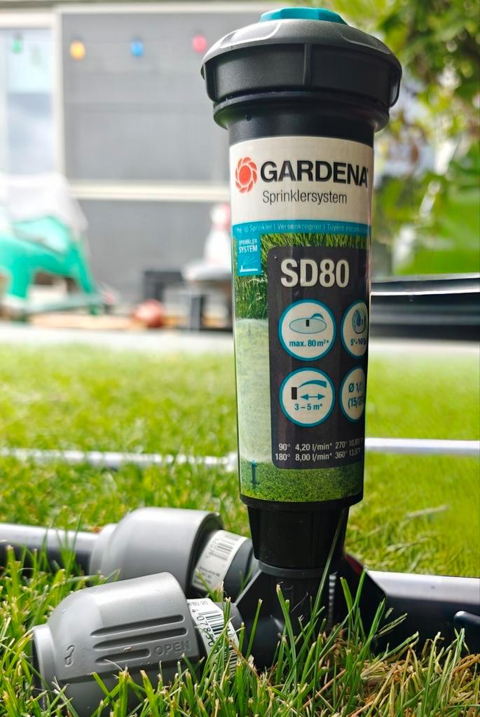 Gardena SD80 Sprinkler voor verzonken installatie pipeline, Tuin en Terras, Tuinsproeiers, Zo goed als nieuw, Ophalen of Verzenden