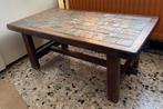 Table basse en bois avec plateau en pierres, Ophalen, Overige materialen, Gebruikt, 50 tot 100 cm