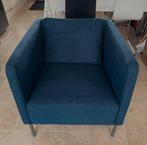 Ikea EKERÖ Fauteuil  marineblauw, Huis en Inrichting, Fauteuils, Ophalen, Metaal, Klassieke, Minder dan 75 cm