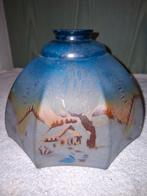 oude ronde kristallen lampenkap, begin 1900, Antiek en Kunst, Ophalen of Verzenden