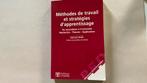 Méthodes de travail et stratégies d’apprentissage., Livres, Comme neuf