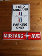 Metalen borden Ford Mustang, Ophalen, Zo goed als nieuw, Reclamebord