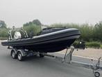 Osprey Viper 6.25 RIB - Johnson v6 150 pk + riba trailer, Airdeck, 120 tot 200 pk, Zo goed als nieuw, Benzine