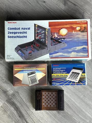 4 Bordspellen VINTAGE TANDY 1980 nieuw & compleet - 80€ beschikbaar voor biedingen