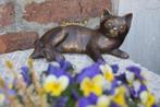 Statue en bronze (le chat couché), Antiquités & Art, Antiquités | Bronze & Cuivre, Bronze, Enlèvement ou Envoi