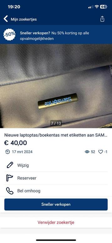 Zo goed als nieuwe laptoptas samsonite beschikbaar voor biedingen