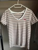 T-shirt levis V hals, Kleding | Dames, T-shirts, Maat 38/40 (M), Wit, Ophalen of Verzenden, Korte mouw
