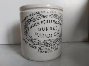 Prachtige oude marmelade pot / confitpot Dundee J Keiller beschikbaar voor biedingen