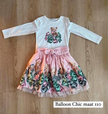 Setje Rok + longsleeve maat 104-110 Balloon Chic  beschikbaar voor biedingen