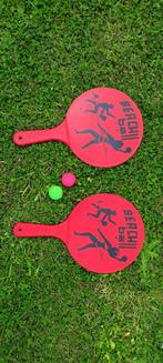2 raquettes plastique Beach Ball avec 2 balles, Sport en Fitness, Tennis, Ballen, Ophalen of Verzenden