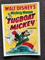 Postkaart Disney Mickey Mouse 'Tugboat Mickey', Mickey Mouse, Plaatje of Poster, Zo goed als nieuw, Verzenden