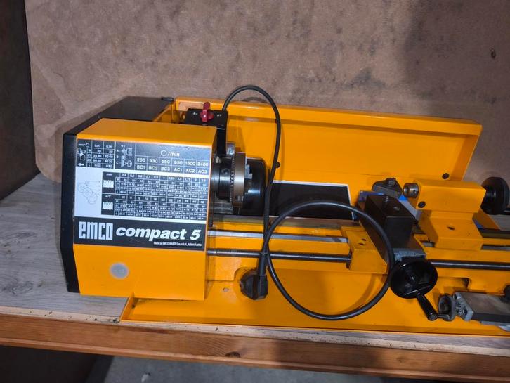 EMCO Compact 5 draaibank, Doe-het-zelf en Bouw, Draaibanken, Zo goed als nieuw, Metaaldraaibank, Ophalen