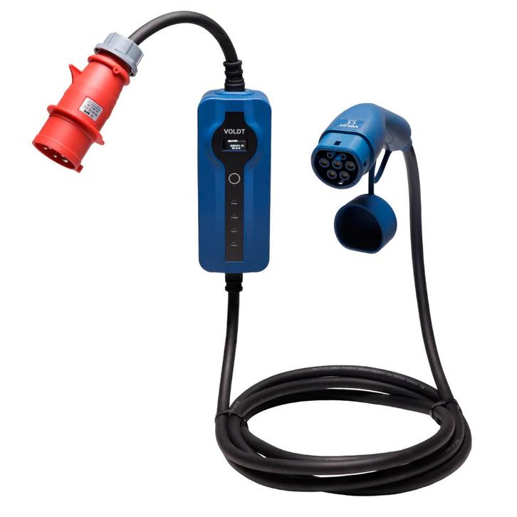 Laadkabel - Type 2 - CEE stopcontact - Verstelbaar 8A-32A -, Auto diversen, Laadpalen, Zo goed als nieuw, Laadkabel, Ophalen of Verzenden