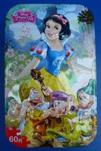 Puzzle Blanche-Neige Disney Princess dans une boîte en fer b, Plus de 50 pièces, Utilisé, Envoi, 2 à 4 ans