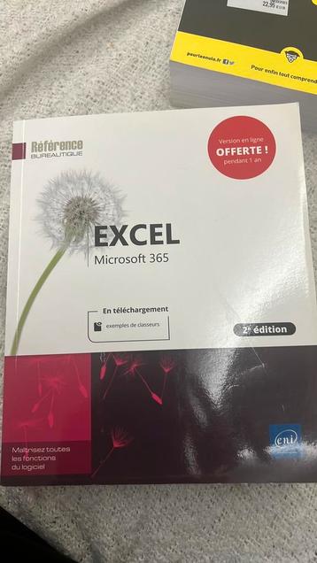 EXCEL MICROSOFT 365 2eme Édition beschikbaar voor biedingen