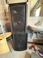 2 Monacor PAB-15 boxen, versterker+ HQ Power Promix 300mengp, Muziek en Instrumenten, Ophalen, Gebruikt, Dj-set, Overige merken