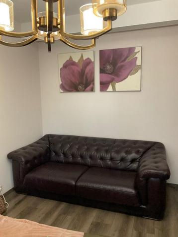 Lederen 3-zit zetel NATUZZI bijna nieuw beschikbaar voor biedingen