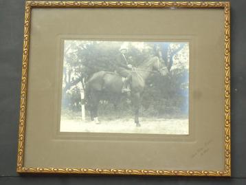 c1920 fotograaf EDMOND DUBOIS antieke foto DE PANNE te paard beschikbaar voor biedingen