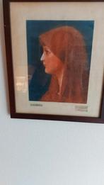 Reproductie van sint fabiola.volgens henner, Antiek en Kunst, Ophalen