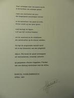 VANSLEMBROUCK, MARCEL, getekend gedicht, jazz, 04/1991, Ophalen of Verzenden