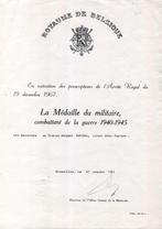 Medaille van de militaire strijder van de oorlog 1940-1945, Verzamelen, Verzenden, Landmacht, Lintje, Medaille of Wings