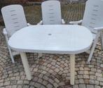 Table de jardin avec 3 chaises, Jardin & Terrasse, Ensembles de jardin, Chaise, Synthétique, Utilisé, Enlèvement ou Envoi
