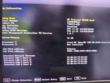 HP Proliant ML350 Gen9 beschikbaar voor biedingen