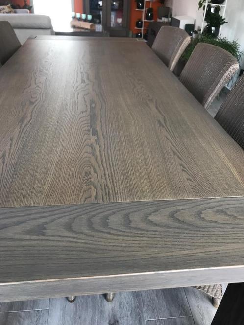 Eiken tafel Karel Mintjens, Huis en Inrichting, Tafels | Eettafels, Gebruikt, 50 tot 100 cm, 200 cm of meer, Vijf personen of meer