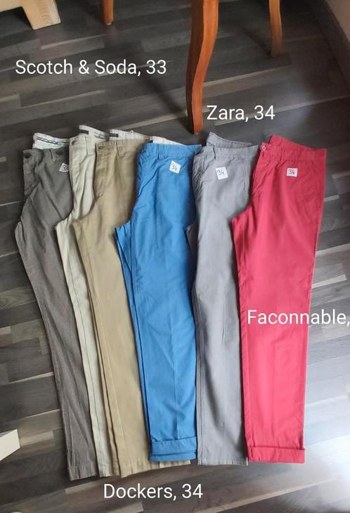 broek heren, Dockers, Zara, e.a., mt 34 ( en 33), Kleding | Heren, Spijkerbroeken en Jeans, Zo goed als nieuw, W33 - W34 (confectie 48/50)
