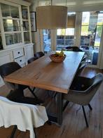 Tafel, Huis en Inrichting, Tafels | Eettafels, Ophalen, Gebruikt, Eikenhout, 200 cm of meer