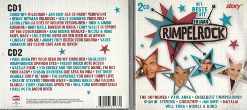 2CD * HET BESTE UIT 10 JAAR RIMPELROCK, Cd's en Dvd's, Cd's | Pop, Zo goed als nieuw, 1960 tot 1980, Ophalen of Verzenden