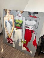 Groot schilderij - symbolische 5 eur, Antiek en Kunst, Kunst | Schilderijen | Modern, Ophalen