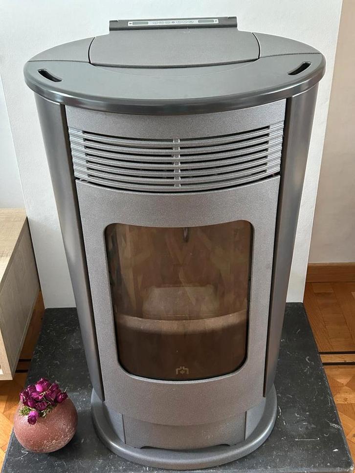 Pelletkachel Edil kamin 9kw, Huis en Inrichting, Kachels, Gebruikt, Pelletkachel, Ophalen