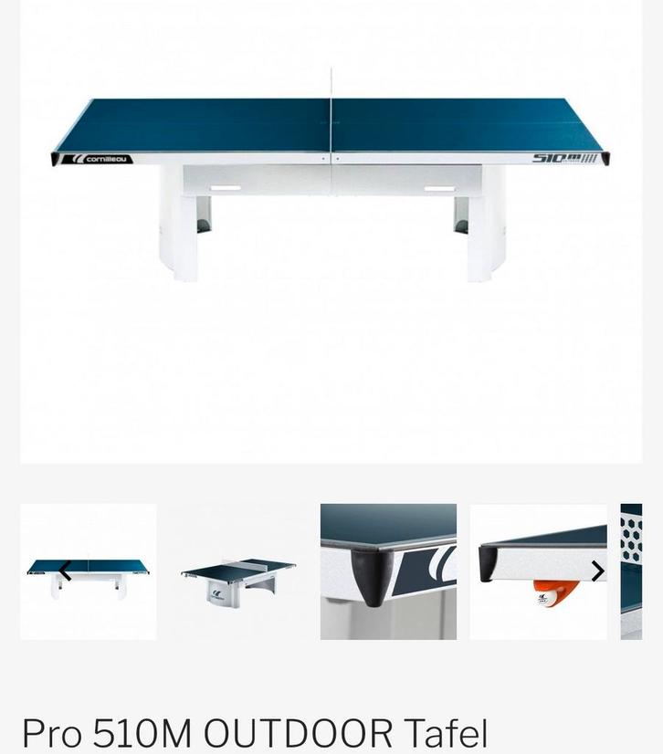 Pro 510M OUTDOOR Tafel Cornilleau, Sport en Fitness, Tafeltennis, Ophalen of Verzenden