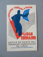 1930,s Liège Terrains Office de vente de ter. Communaux, Envoi, 1920 à 1940, Non affranchie, Ville ou Village