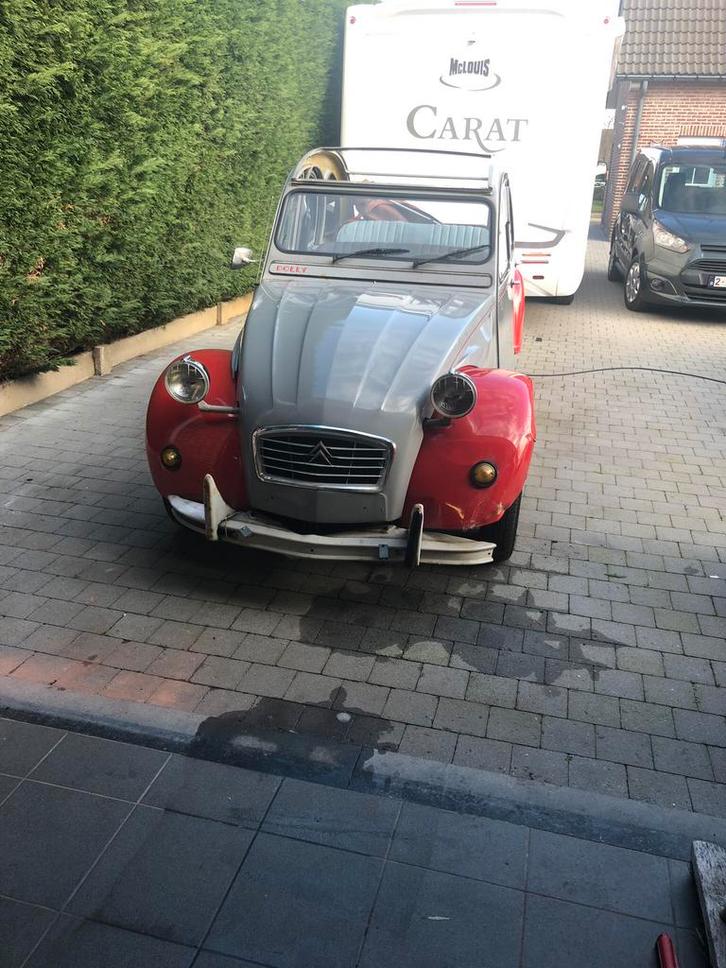 Lot de 2 chariots avec travail, Autos, Citroën, Particulier, 2CV, Essence, 4 portes, Boîte manuelle, Noir, Enlèvement