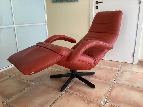 Prachtige Jori relax Yoga+kussenZGAN, Huis en Inrichting, Fauteuils, Zo goed als nieuw, Leer, Ophalen
