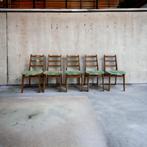 Set van 5 vintage stoelen, Antiek en Kunst, Antiek | Meubels | Stoelen en Sofa's, Ophalen of Verzenden