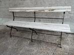 Opplooibare oude tuinbank...stevig hout..1m75...0478028005, Tuin en Terras, Tuinbanken, Ophalen of Verzenden, Hout