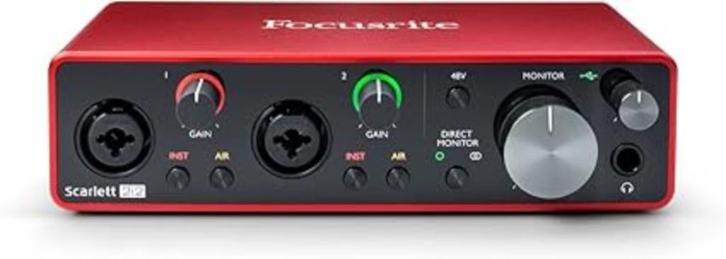 Focusrite Scarlett 2i2 | 3rd Gen | Nieuw, Audio, Tv en Foto, Versterkers en Ontvangers, Nieuw, Overige systemen, Overige merken