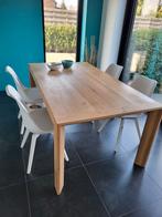 4x wit modern stoel eetkamer keuken zeer mooie staat, Huis en Inrichting, Stoelen, Gebruikt, Wit, Trendy modern, Vier